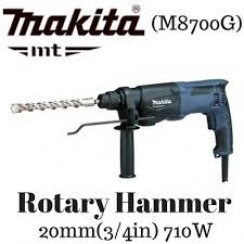 Rotomartillo  SDS-PLUS 22 mm. 710 W.  0-1.100 rpm.  2 modos.  2,5 kg.  MAKITA MT    (Reemplaza a modelo MHR200)