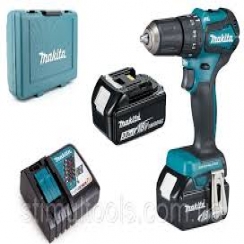 Taladro-Atornillador C/Percusin 13 mm. - 2 vel. variable (max. Torque 40 N.m) 1,4 kg. / 2 Bat. Li-ion 3,0Ah + Cargador  
